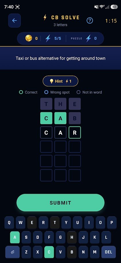 CB Solve mode