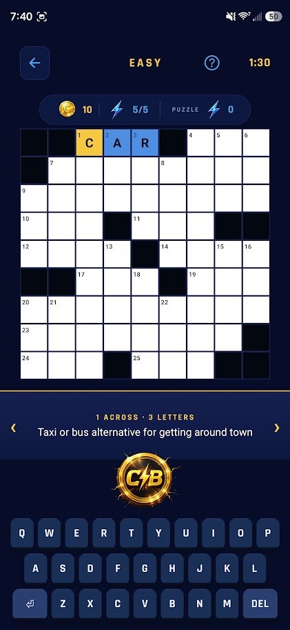 ClueBreaker crossword grid